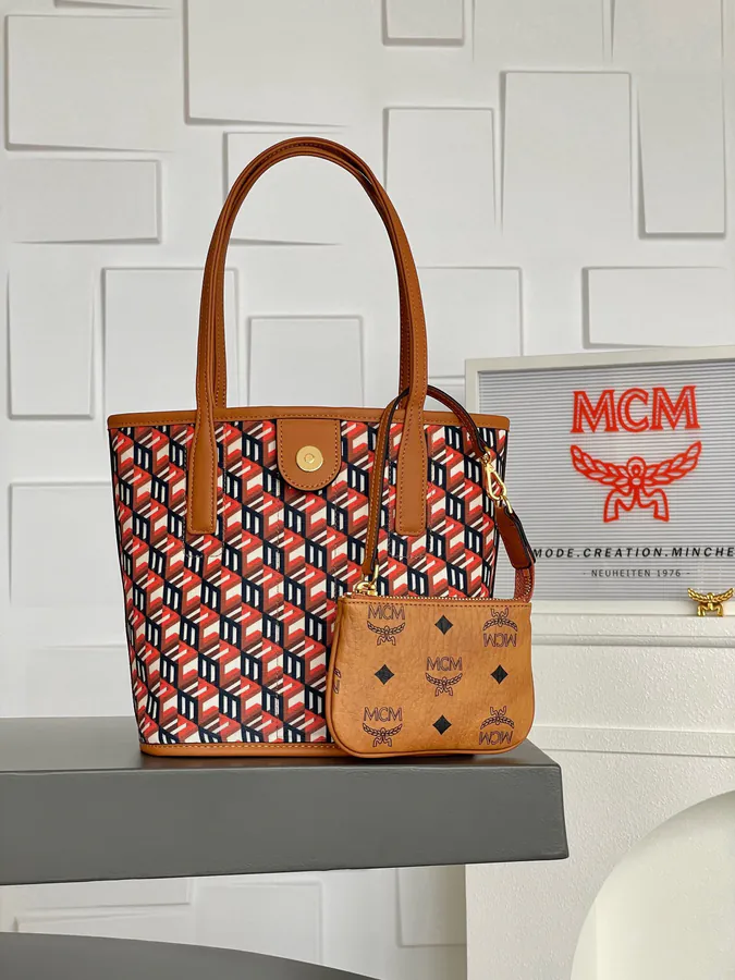 MCM Liz Visetos Mini Tote Bag