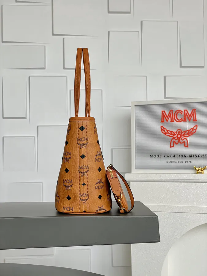MCM Liz Visetos Mini Tote Bag