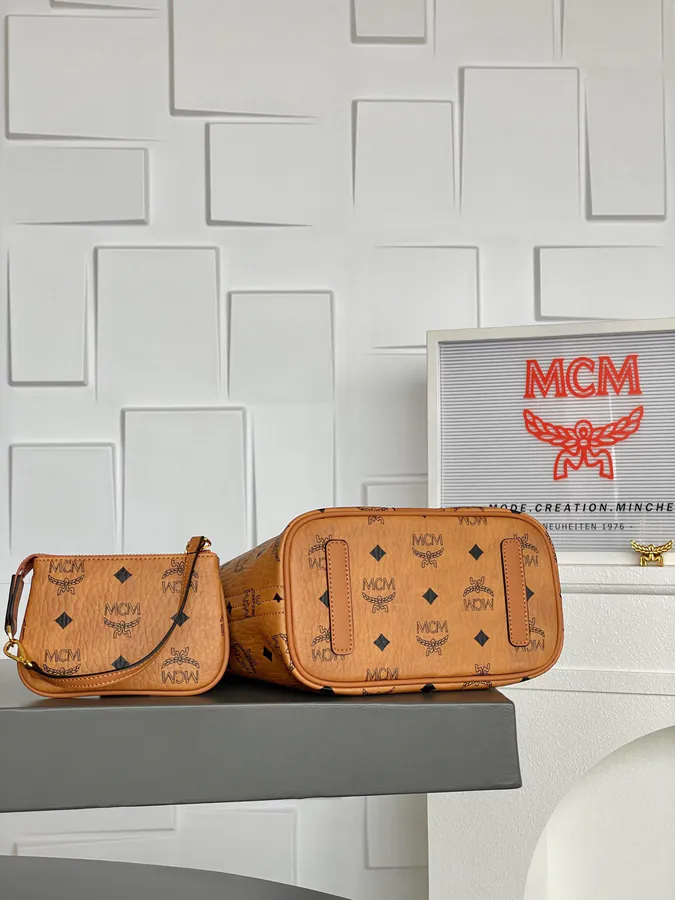 MCM Liz Visetos Mini Tote Bag