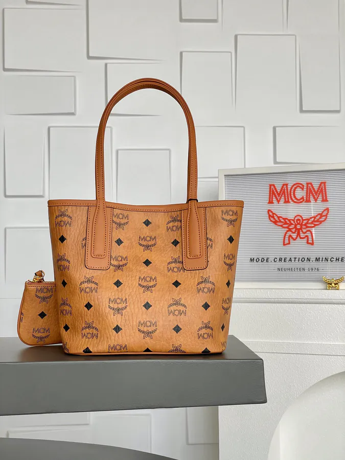 MCM Liz Visetos Mini Tote Bag