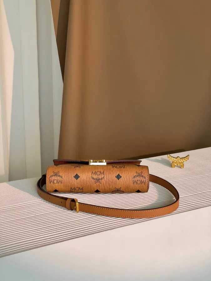 MCM Tracy Visetos Small Chain Envelope Bag