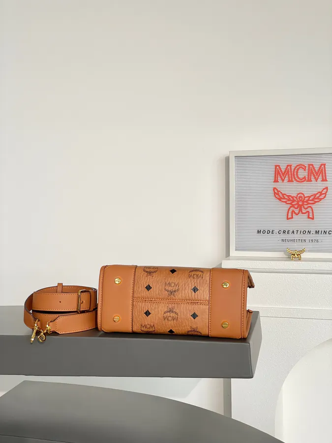 MCM München Visetos Mini Tote Bag