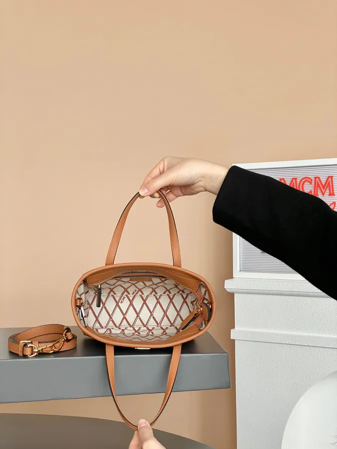 MCM Arent Visetos Mini Classic Cognac Color