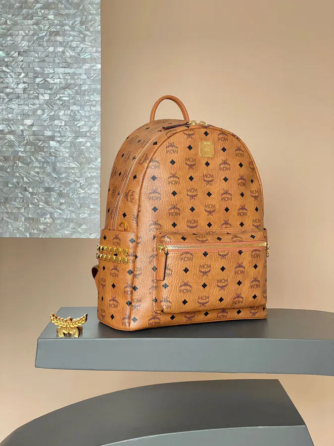 MCM Starke Visetos Medium Shoulder Bag