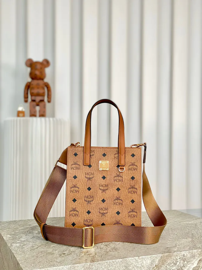 MCM Klassik Visetos Mini Bucket Bag