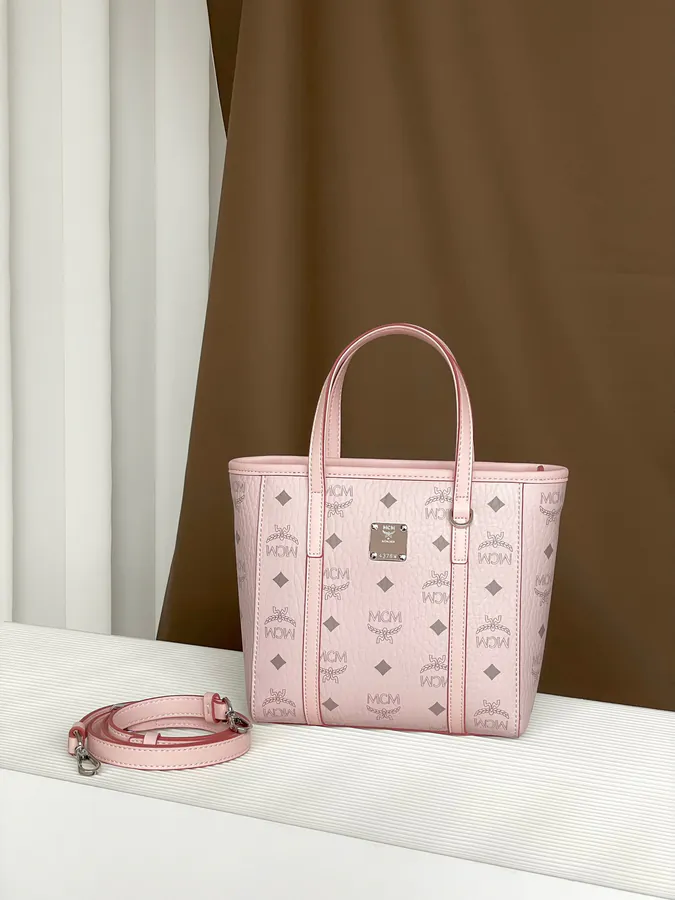 MCM Aren Visetos Mini Tote Bag