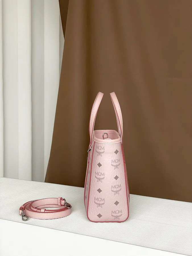 MCM Aren Visetos Mini Tote Bag