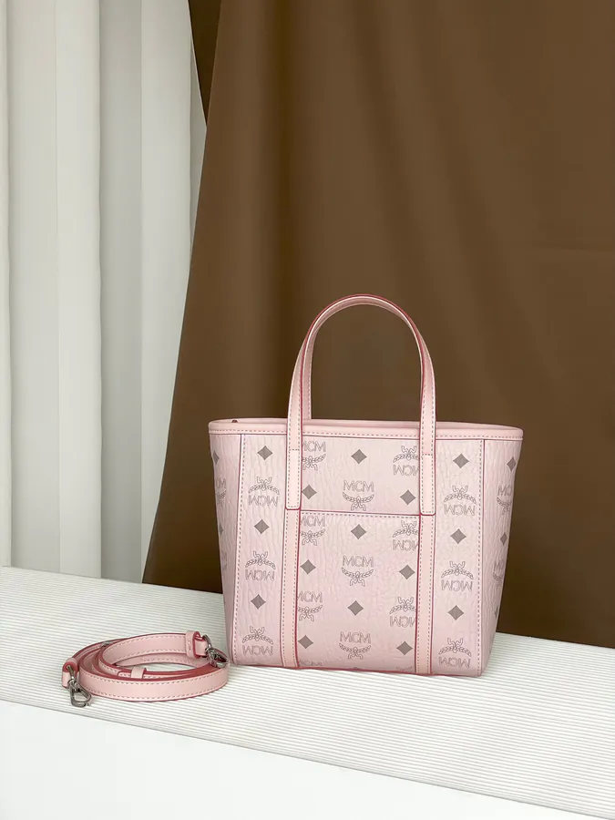 MCM Aren Visetos Mini Tote Bag