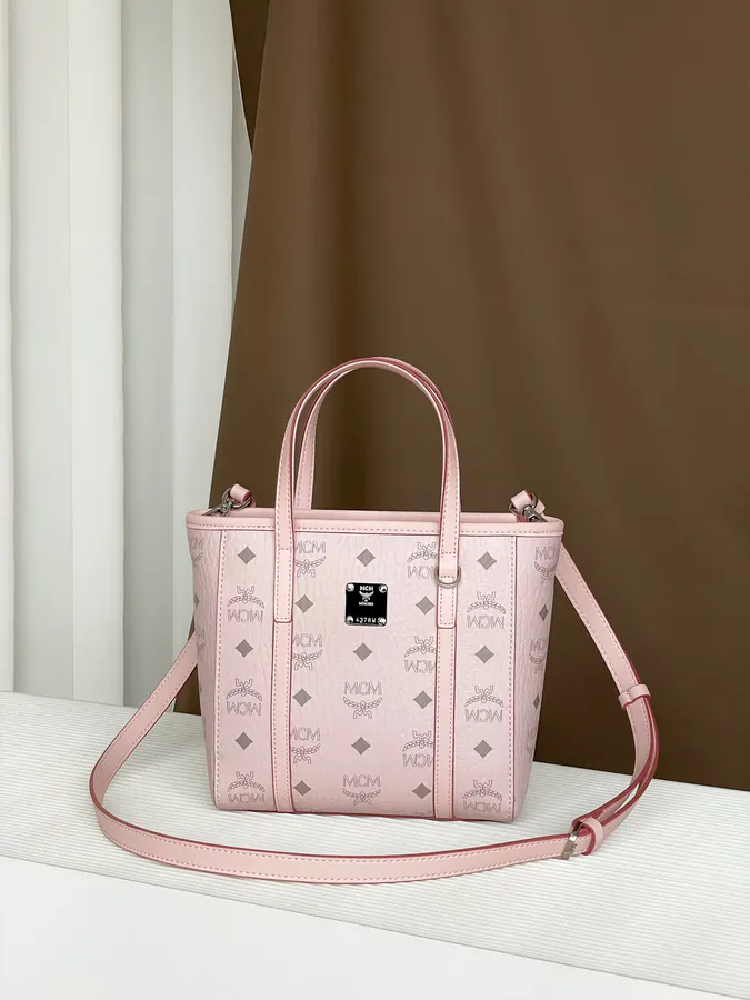 MCM Aren Visetos Mini Tote Bag