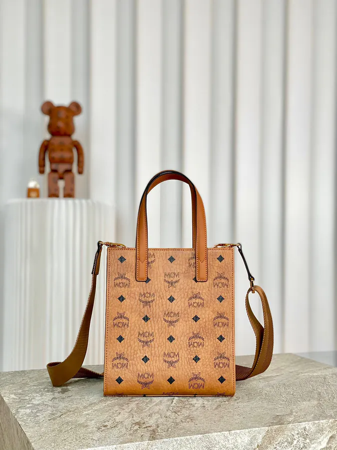 MCM Klassik Visetos Mini Bucket Bag