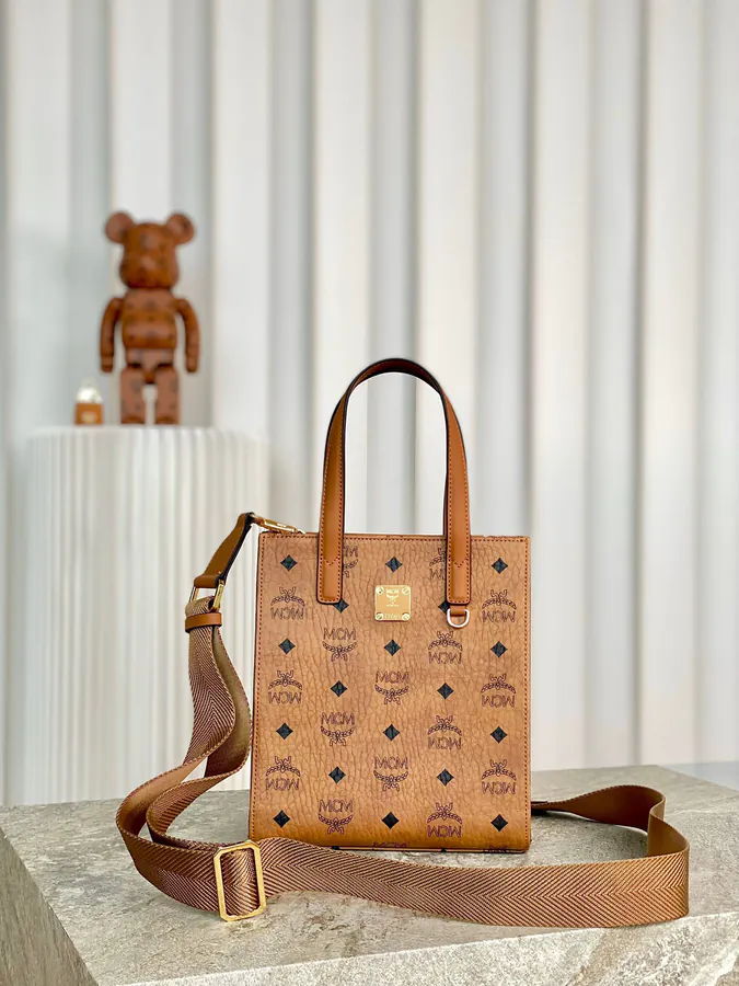 MCM Klassik Visetos Mini Bucket Bag