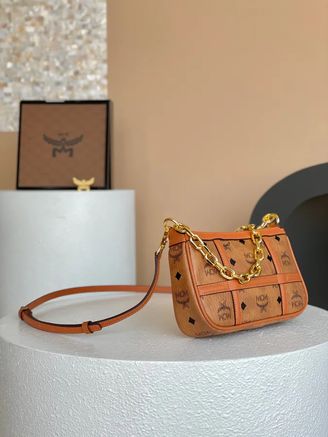 MCM Aren Visetos Mini Crossbody Bag