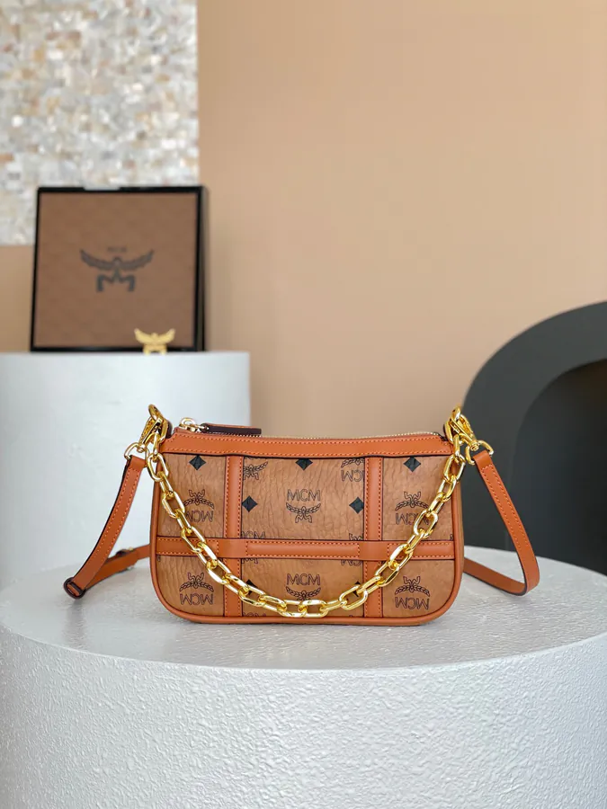 MCM Aren Visetos Mini Crossbody Bag