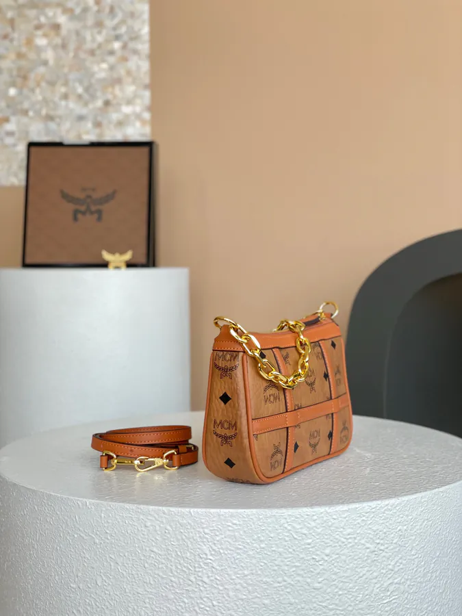 MCM Aren Visetos Mini Crossbody Bag