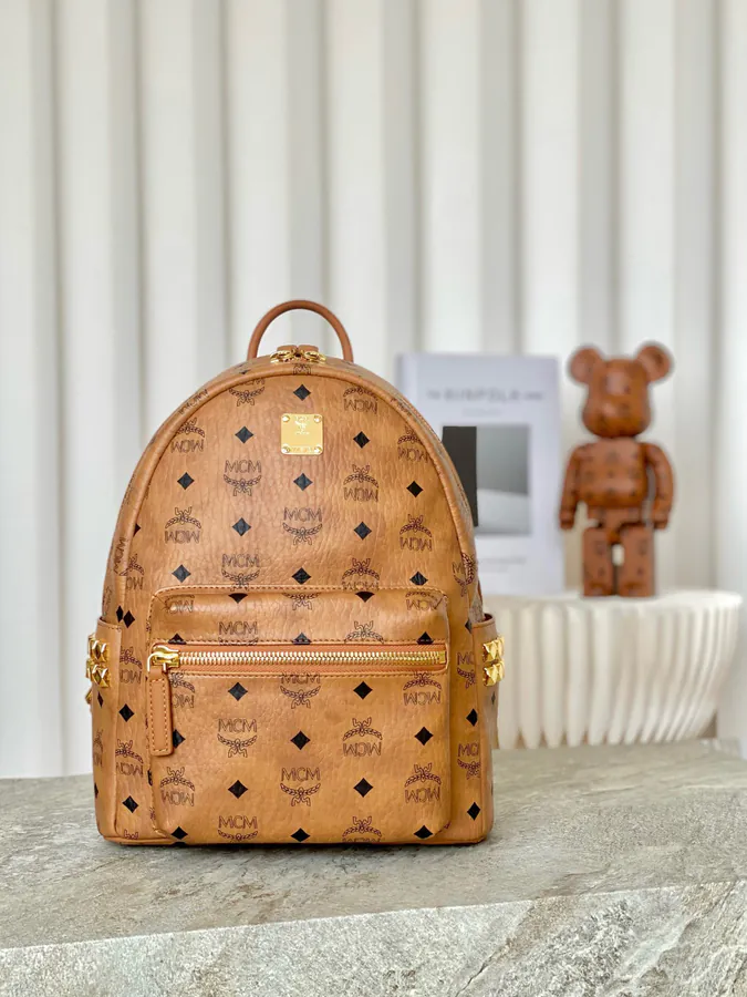 Small MCM Stark Visetos Backpack