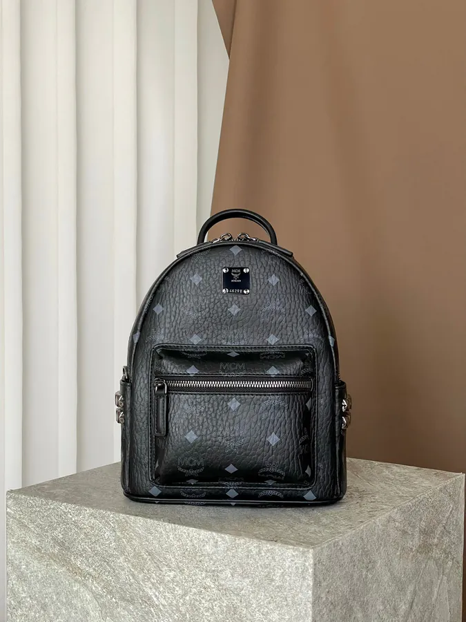 Mini Stark Visetos Backpack Black