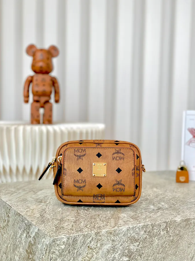 X Mini Shoulder Strap Camera Crossbody Bag by MCM