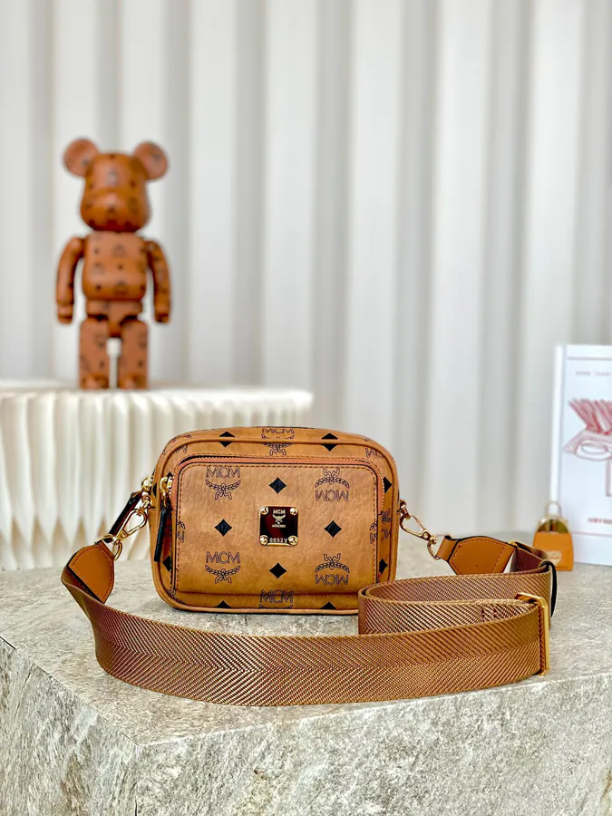 X Mini Shoulder Strap Camera Crossbody Bag by MCM
