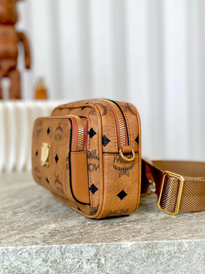 X Mini Shoulder Strap Camera Crossbody Bag by MCM