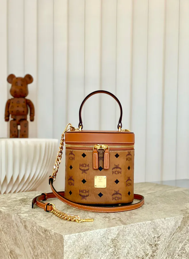 MCM Aren Visetos Bucket Bag Classic Design