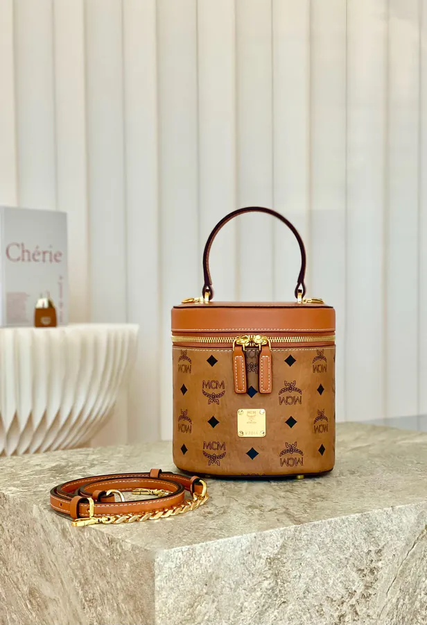 MCM Aren Visetos Bucket Bag Classic Design
