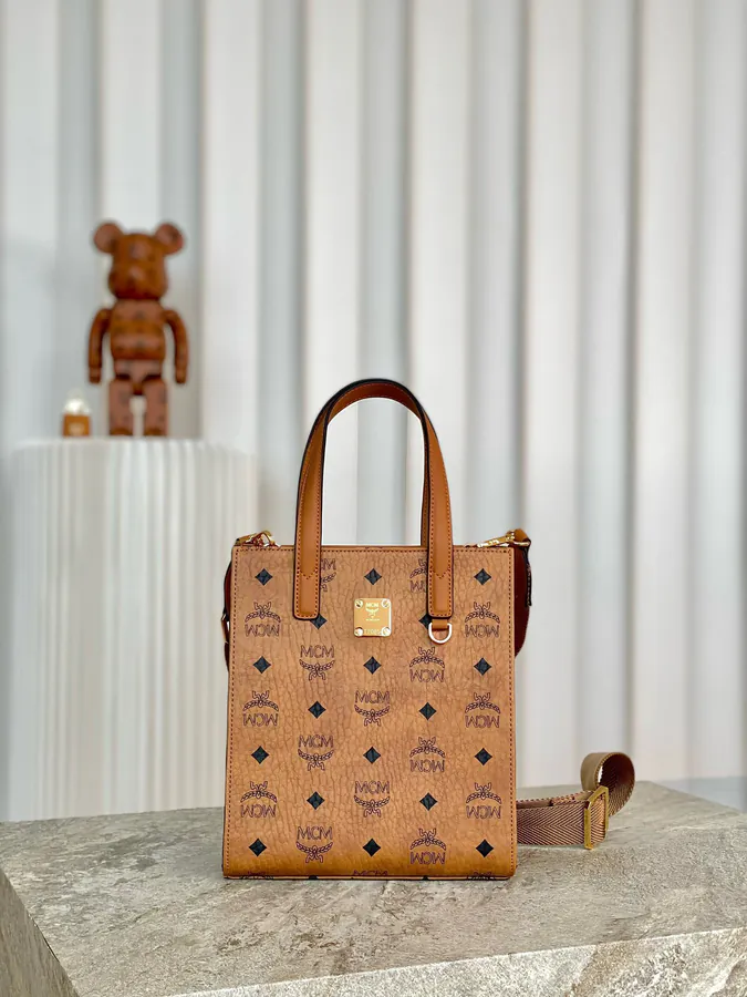 MCM Klassik Visetos Mini Bucket Bag