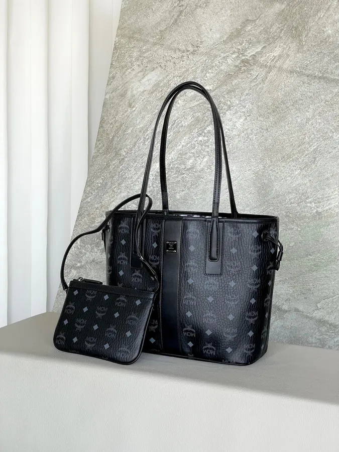 MCM Liz Visetos Small Size Bucket Bag