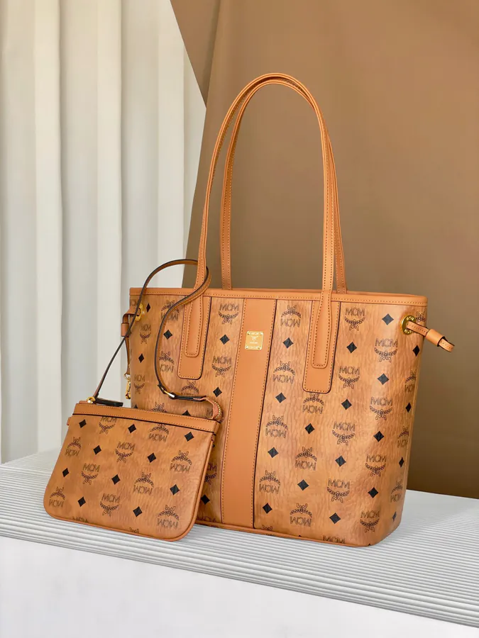 MCM Liz Visetos Small Double Use Bag