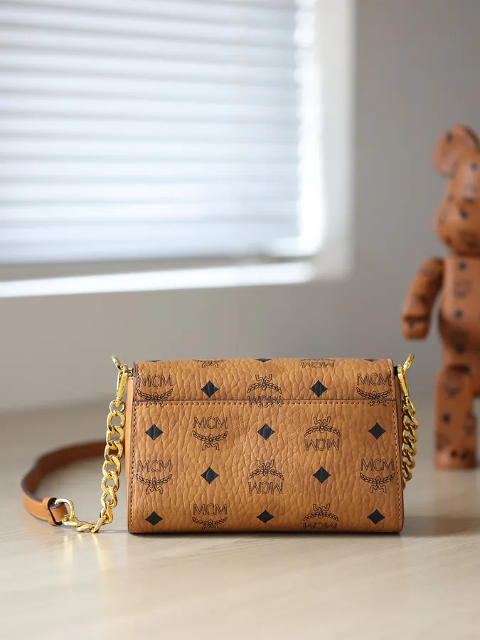 Mini P360 Bucket Bag with Chain Strap MCM Classic Design