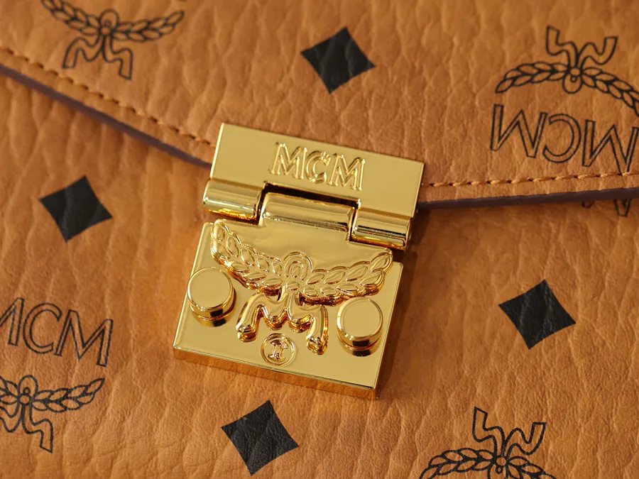 MCM Mini Shoulder Strap Crossbody Bag with Detachable Chains