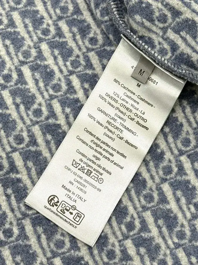 2025SS New Oblique Pure Cashmere Cotton Blend Set