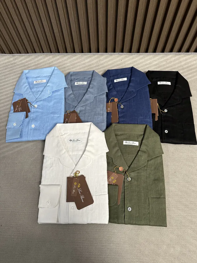 Lanvin 2025 New Collection Linen Long Sleeve Shirt