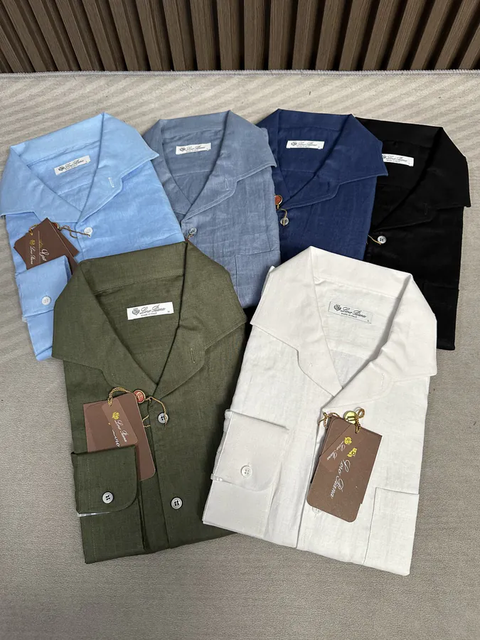 Lanvin 2025 New Collection Linen Long Sleeve Shirt