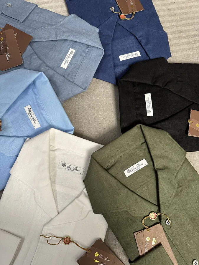Lanvin 2025 New Collection Linen Long Sleeve Shirt