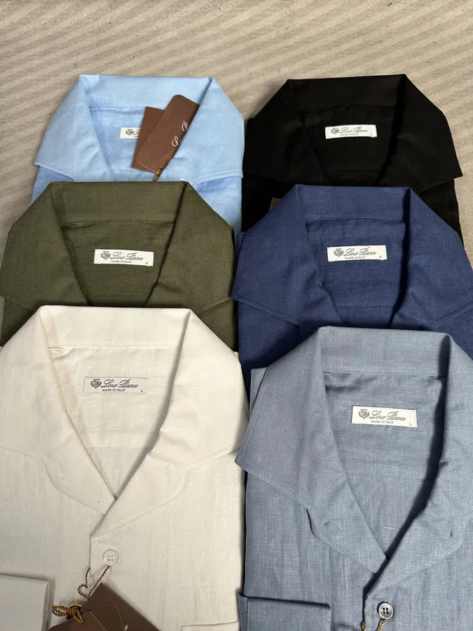 Lanvin 2025 New Collection Linen Long Sleeve Shirt