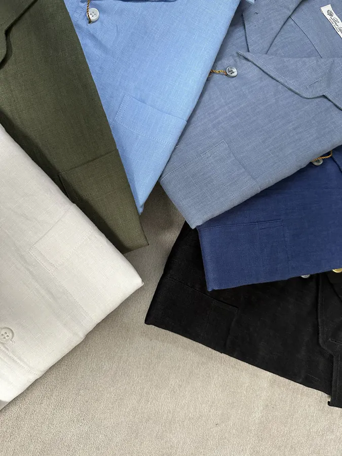 Lanvin 2025 New Collection Linen Long Sleeve Shirt