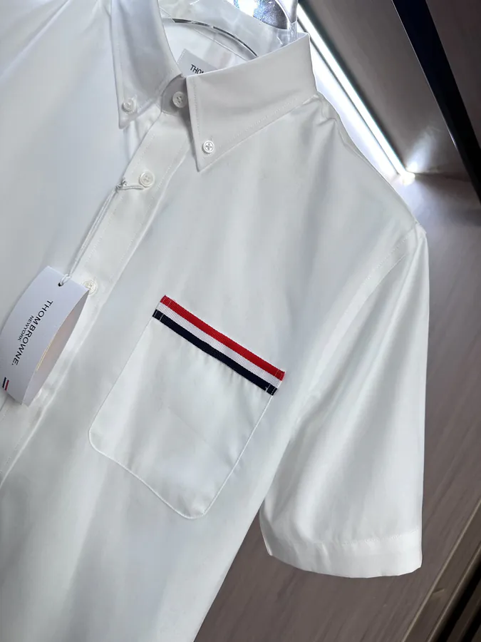 TB 25SS Summer Pocket Casual Cotton Shirt, S XXL