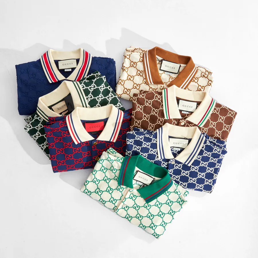 Gu Embroidered Polo