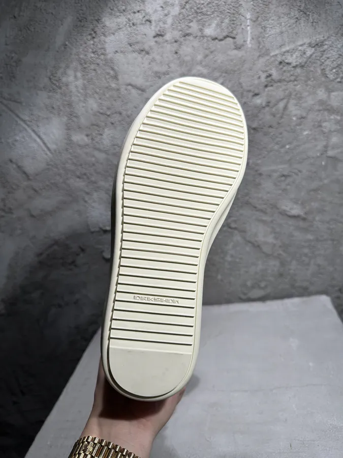 Ri Owens 2025SS Statement Embroidery Canvas High Top Sneaker