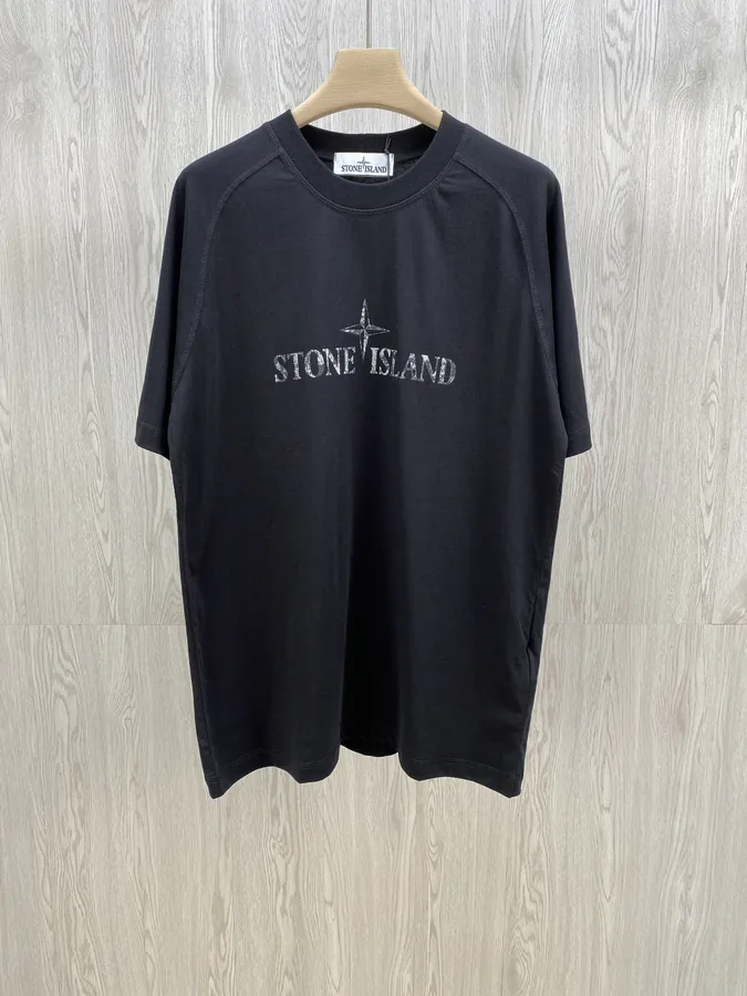 Stone Island 25SS Classic Bestseller Letter Print Short Sleeve