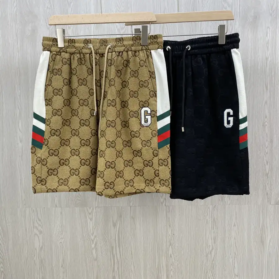 Gu** Classic Double G Monogram Casual Shorts