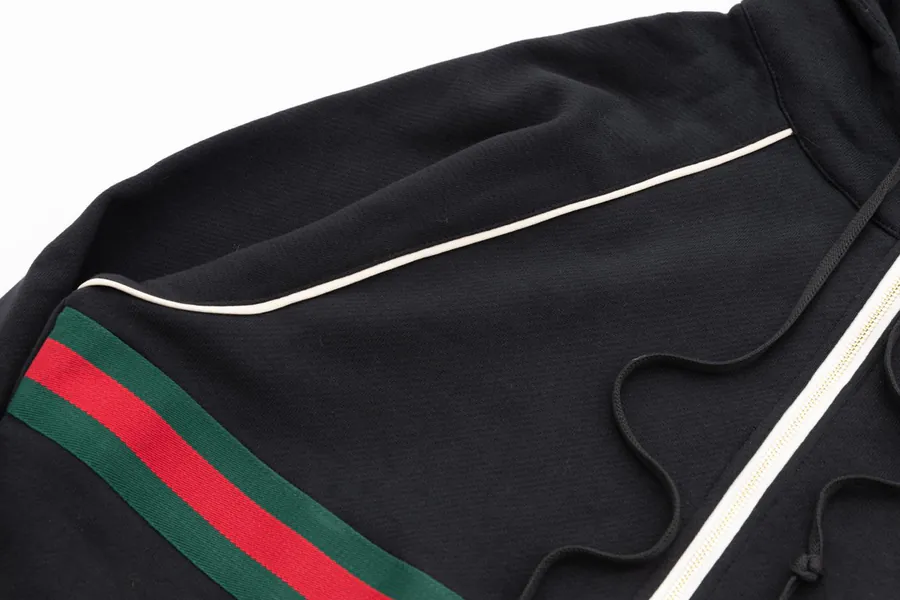 New Gucc* Black Hoodie Premium Material, Classic Logo, Unisex Design