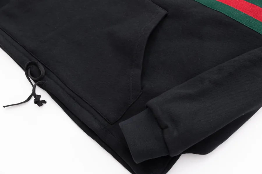 New Gucc* Black Hoodie Premium Material, Classic Logo, Unisex Design