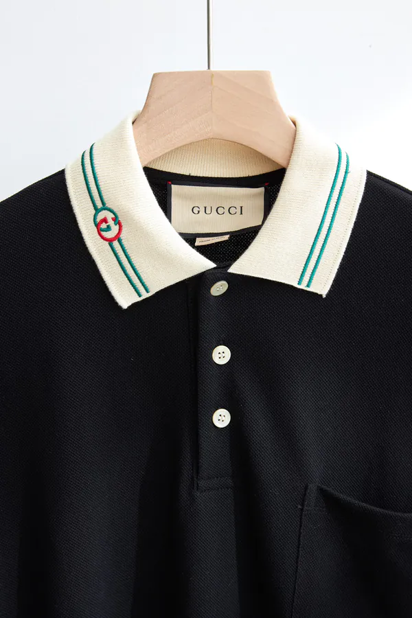 Gucc* 2021SS New Embroidered Short Sleeve T Shirt