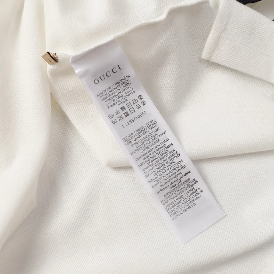Gucc* 2024 New Arrival Pocket Cartoon Letter Embroidered Polo Shirt