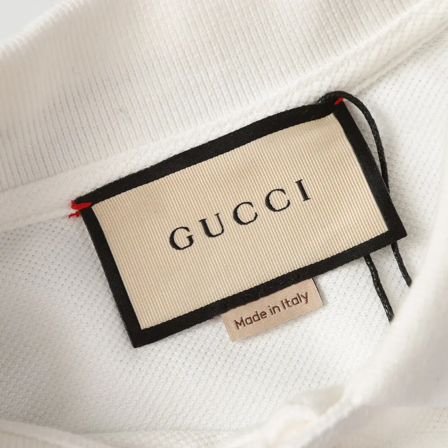 Gucc* 2024 New Arrival Pocket Cartoon Letter Embroidered Polo Shirt