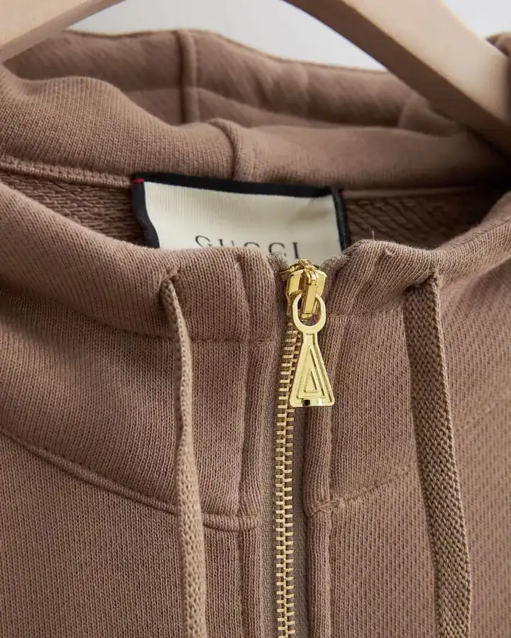 New Gucc* Coffee Colored Hoodie