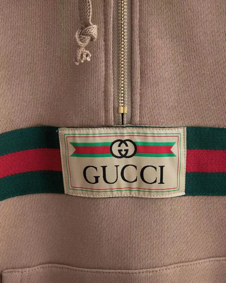 New Gucc* Coffee Colored Hoodie