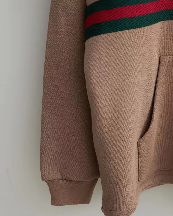 New Gucc* Coffee Colored Hoodie