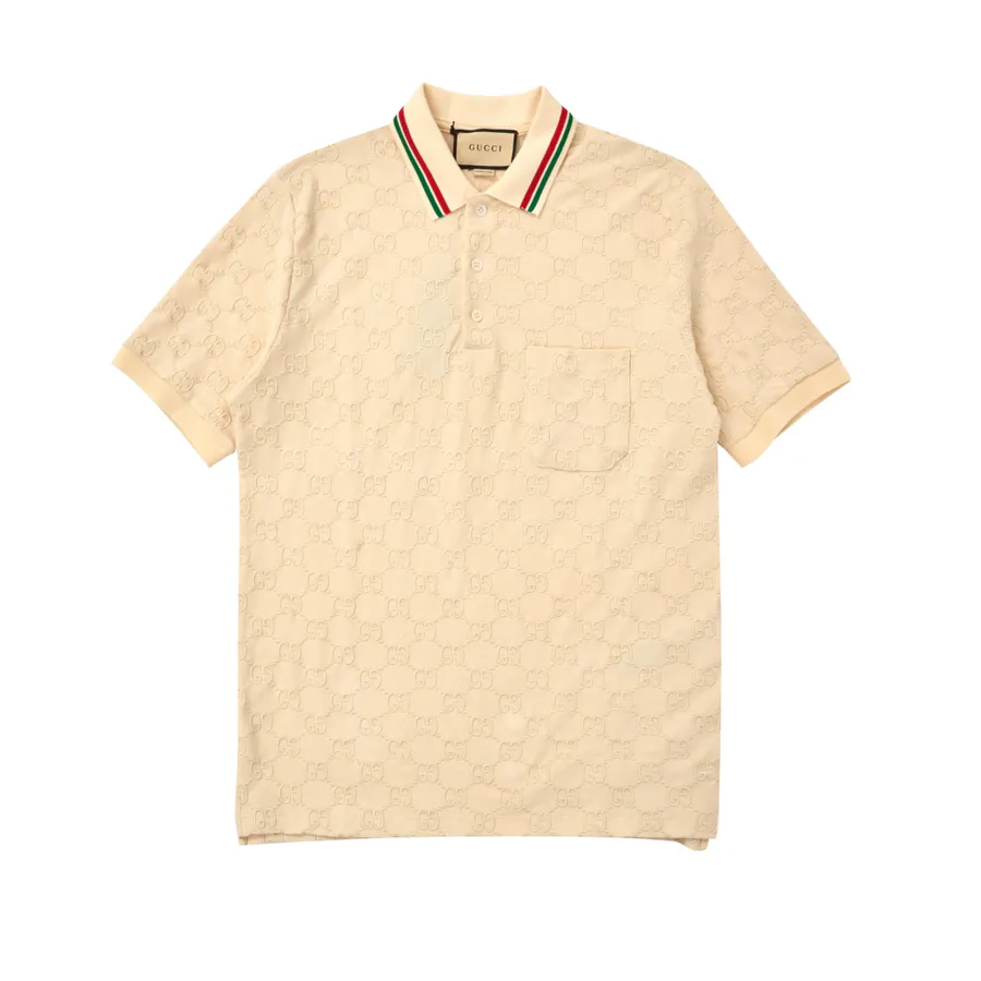Exclusive High End Embroidery Double G Logo Short Sleeve